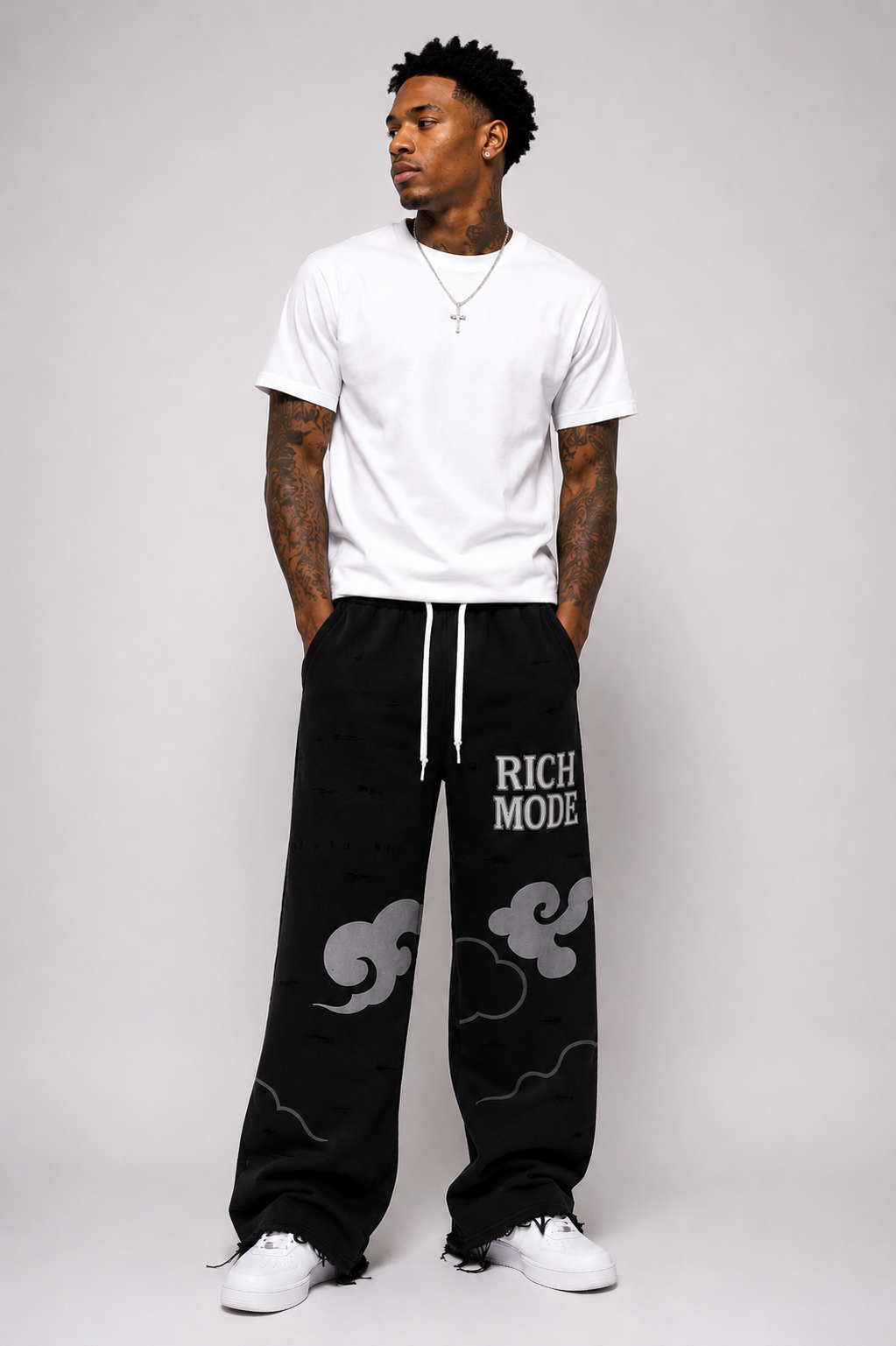 Rich Mode Cloud Wide-Leg Pants