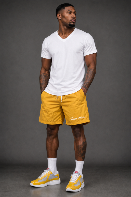 Rich Mode Signature Nylon Shorts
